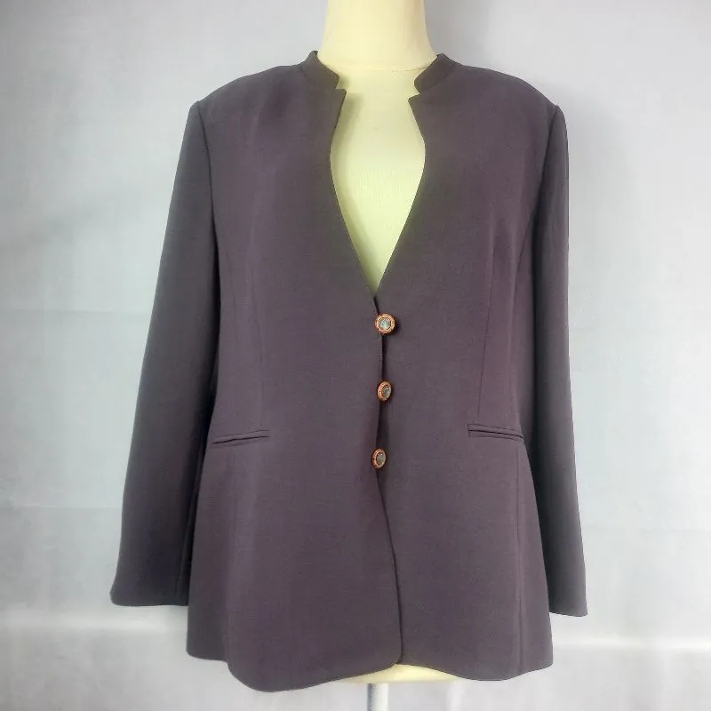 Liben - Blazer Plain Deep Purple photo 1