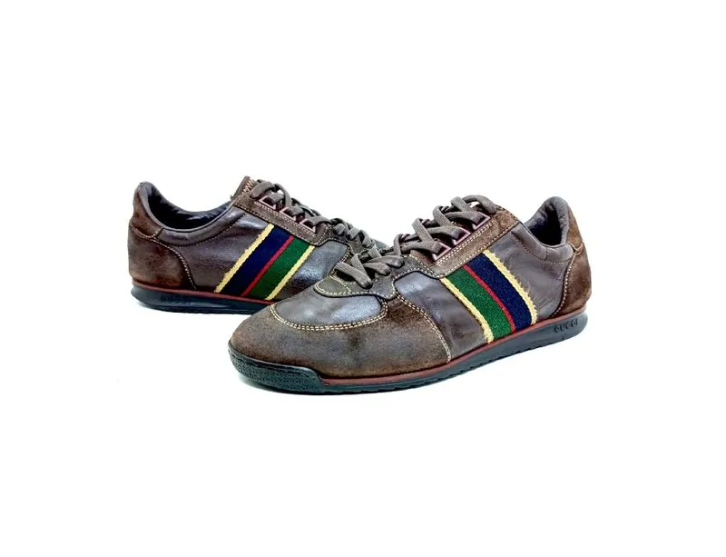 GUCCI Low top Sneakers Brown Guccissima 23334 6 g photo 1