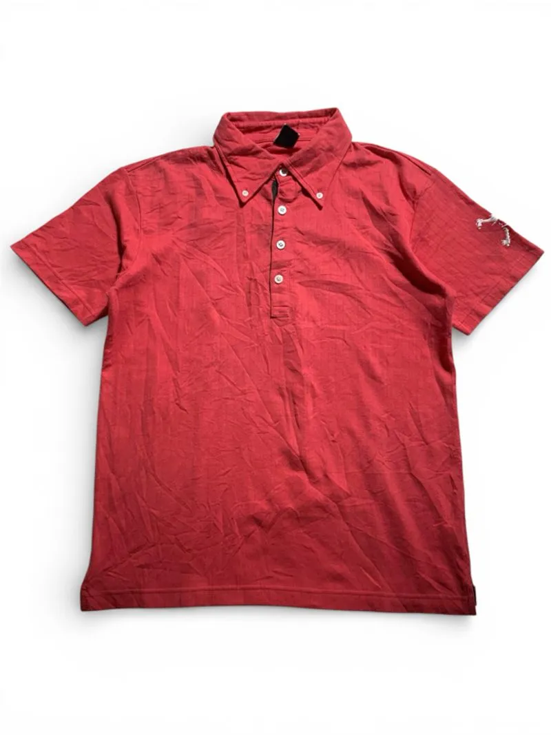 Oakley embroidery big logo button down polo shirt  photo 1