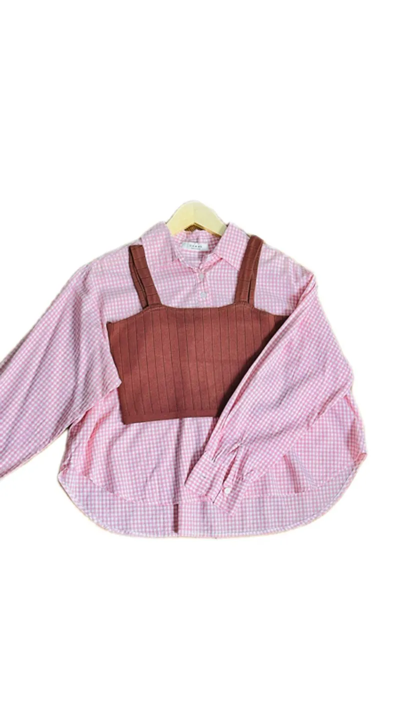 COMMA. Gingham Shirt photo 1