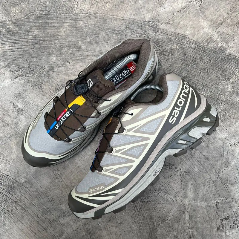 Salomon Streetwear Sportswear Sneakers Pria brown gray photo 1