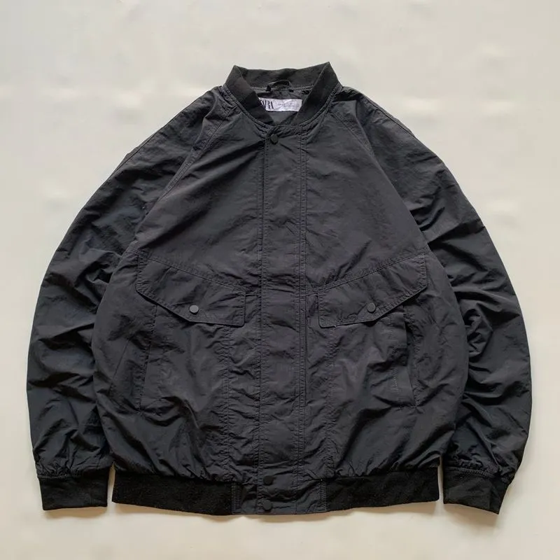 ZARA Casual Bomber jacket Pria black photo 1