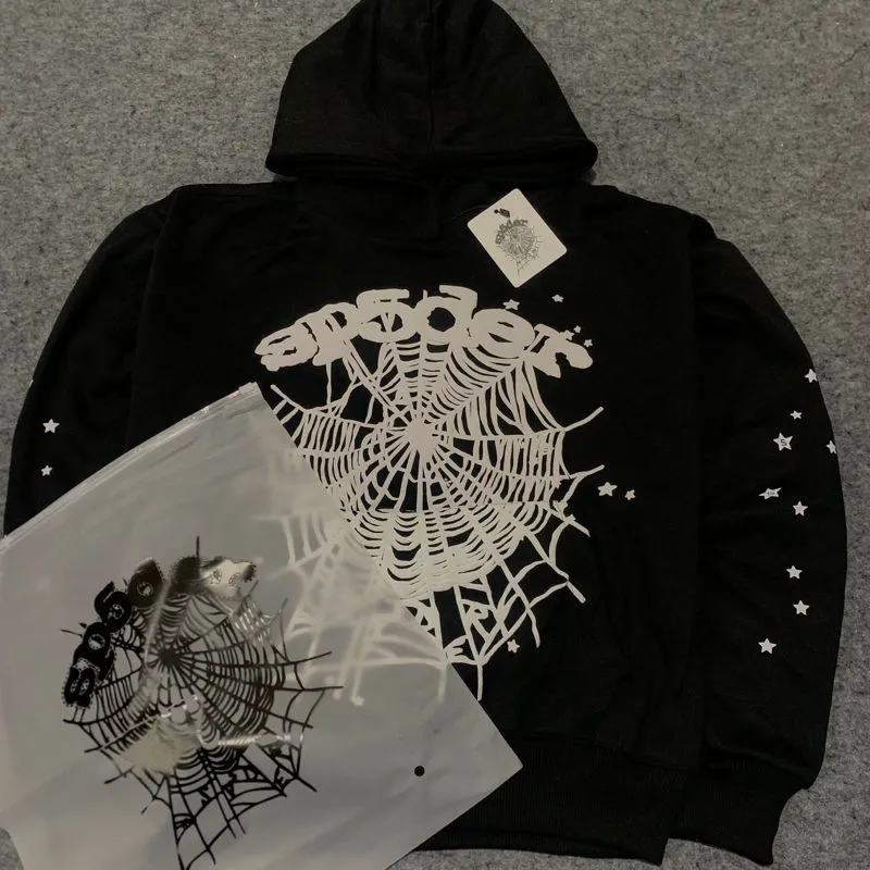 Black sp5der hoodie  photo 1