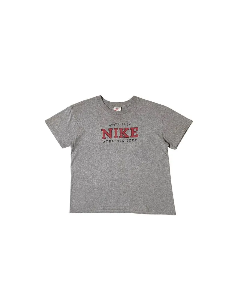 1990s Vintage Nike Athletics Heather Grey Tee photo 1