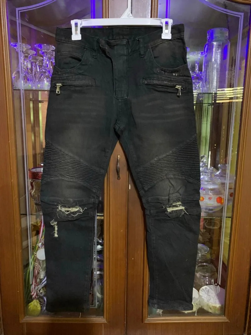 Jeans bikers balmain paris melar tebal berat photo 1
