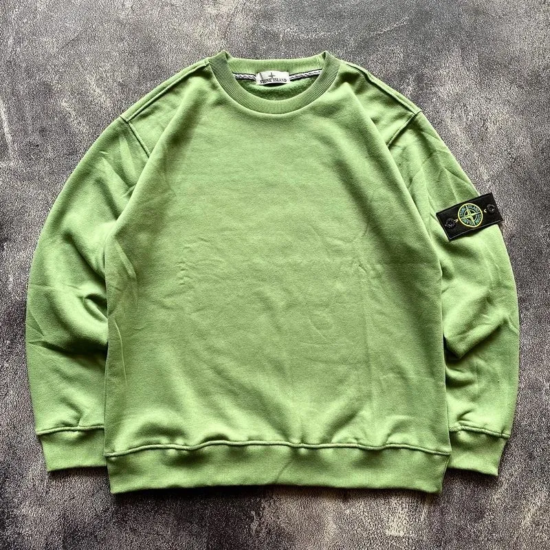 Stone Island Casual Sweater Pria green photo 1