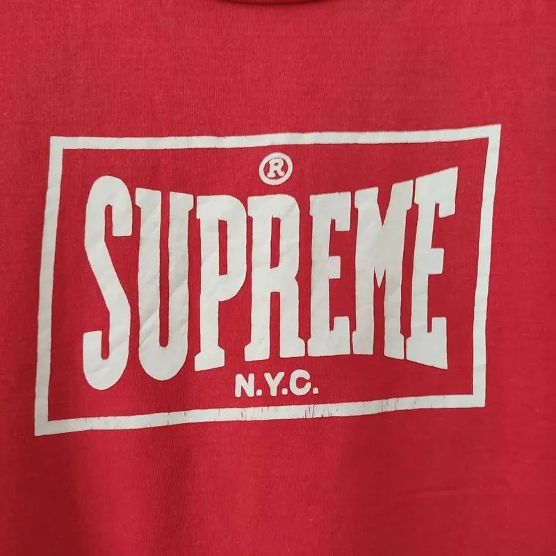 Supreme Streetwear Skater T-shirt Pria red