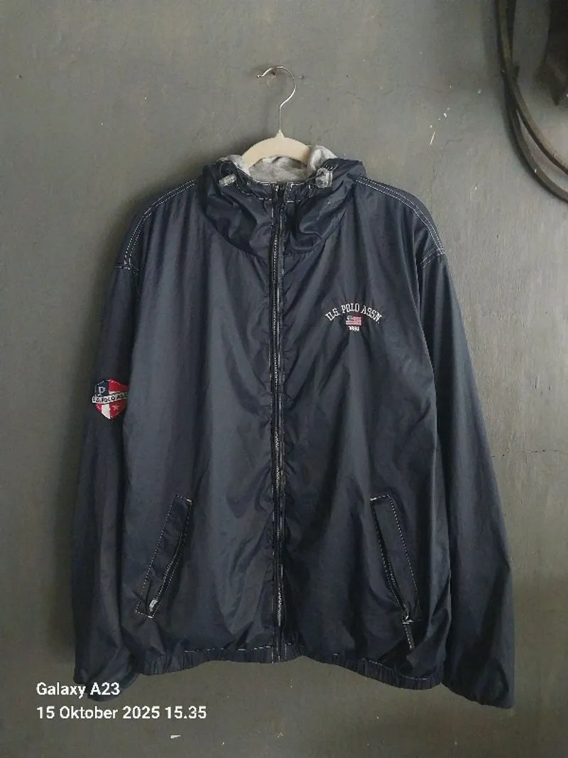 Windbreakers vtg polo u.s.a bolak balik size xl photo 1