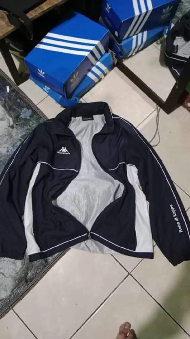 Kappa Vintage Windbreaker Pria navy photo 1