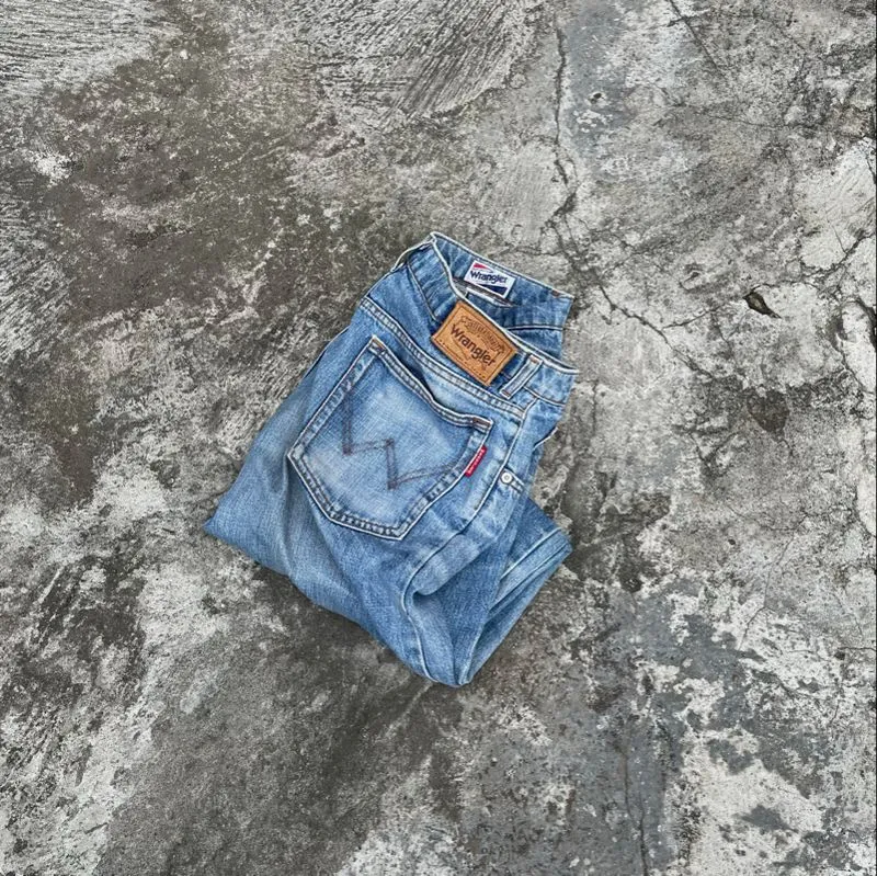 Celana panjang wranglr blue jeans photo 1