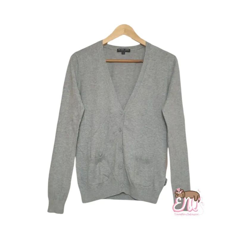 Vintage Minimalist Cardigan Pria gray photo 1