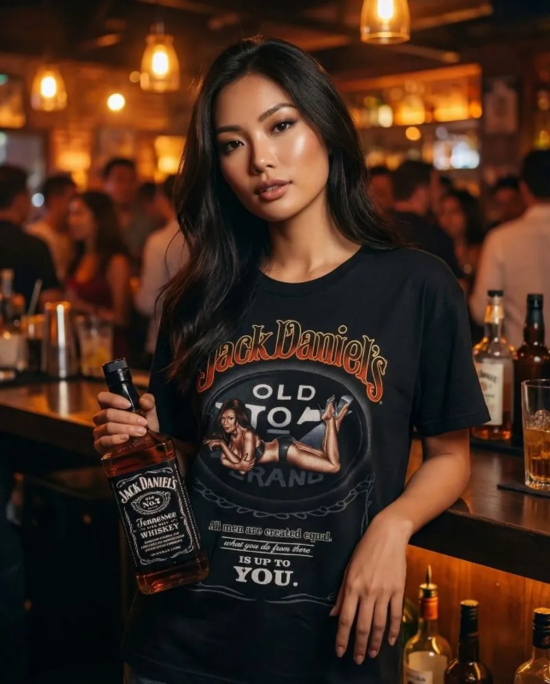 Jack Daniel's "All Men Are Created Equal" Whiskey Brand Tee photo 1