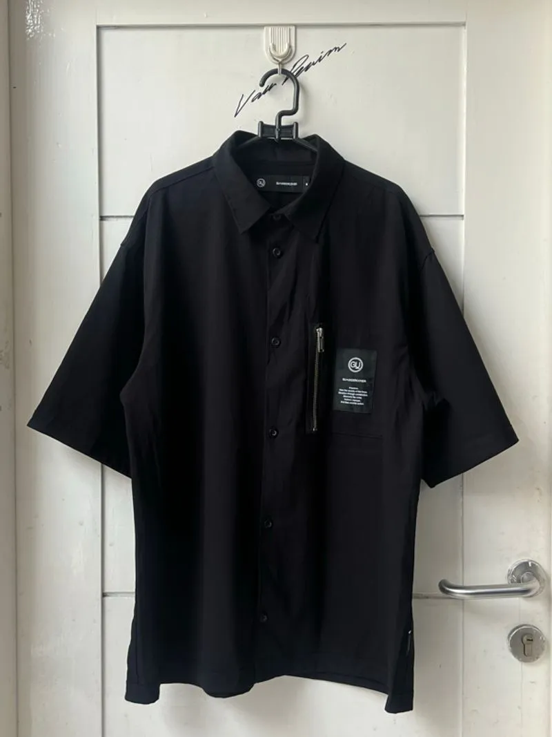 GU UNDERCOVER Zip Pocket Oversize Boxy Shirt photo 1