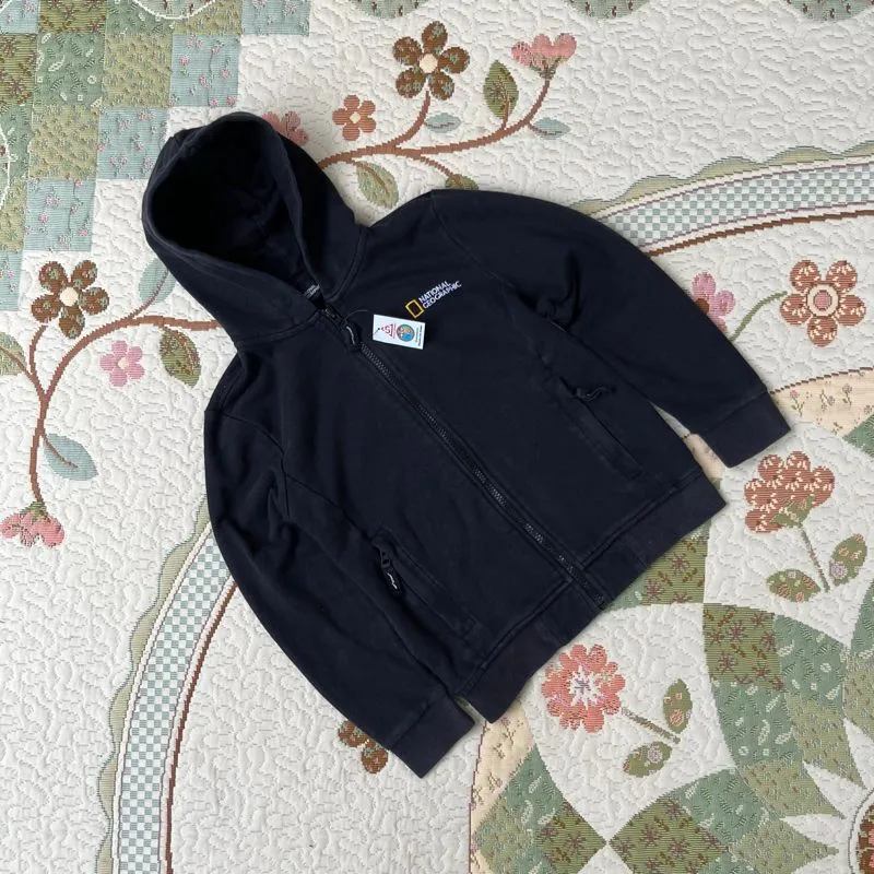 Hoodie anak 7 tahun natgeo hitam keren photo 1