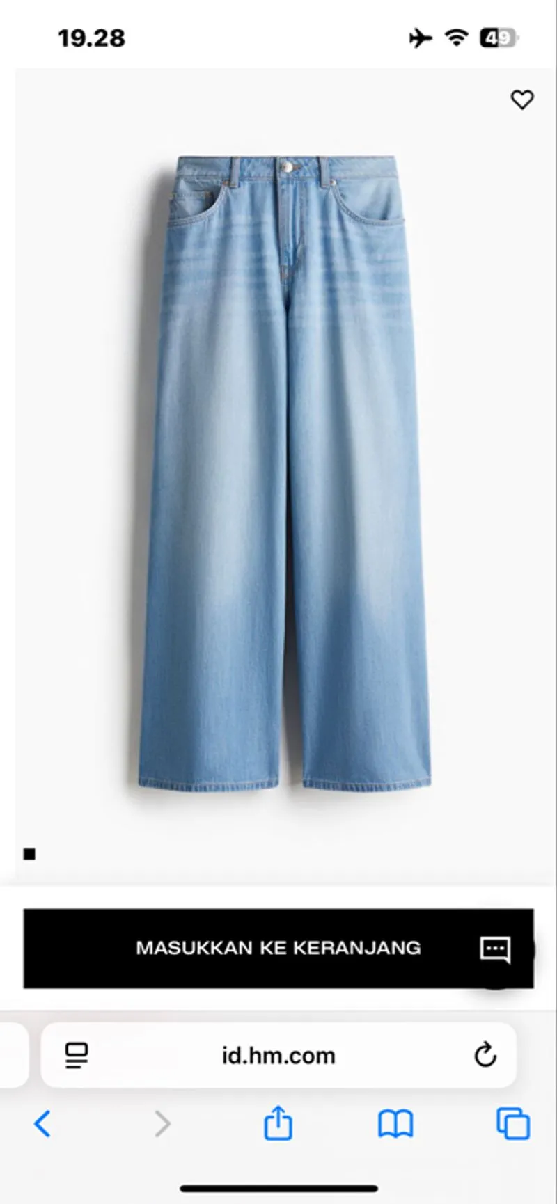 [SOLD] H&M Baggy Jeans photo 1
