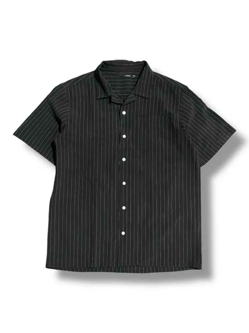 Clride Stripe Open Collar Single Pocket photo 1