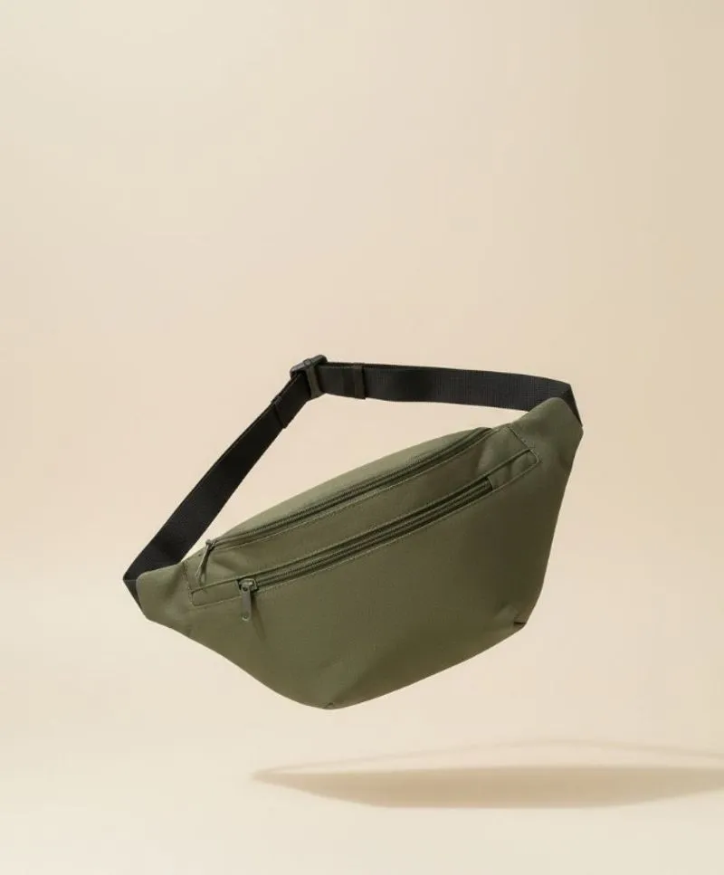 Uniqlo x Robic Nylon Fabric Dark Olive Waist Bag Original photo 1