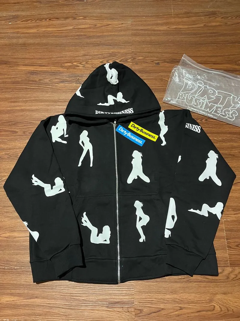 Vintage Streetwear Hoody Pria black photo 1