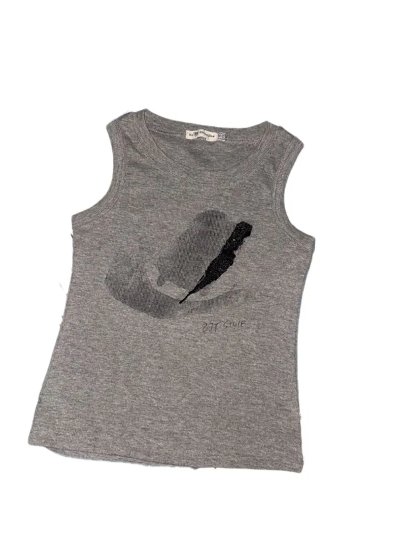 grey tank top  photo 1