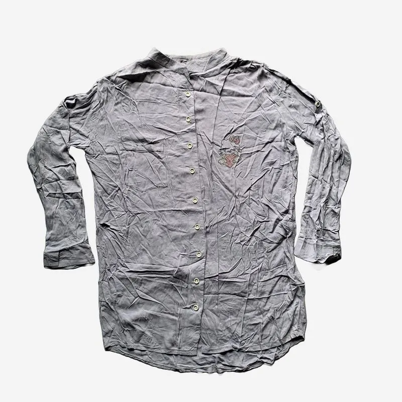 Casual Shirt Wanita gray photo 1