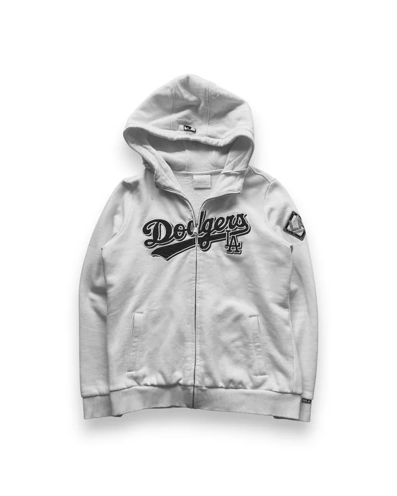 MLB LA Dodgers Heather Gray Zipper Hoodie photo 1