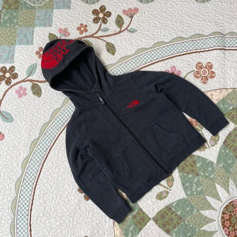 Hoodie anak the north face abu big logo keren photo 1