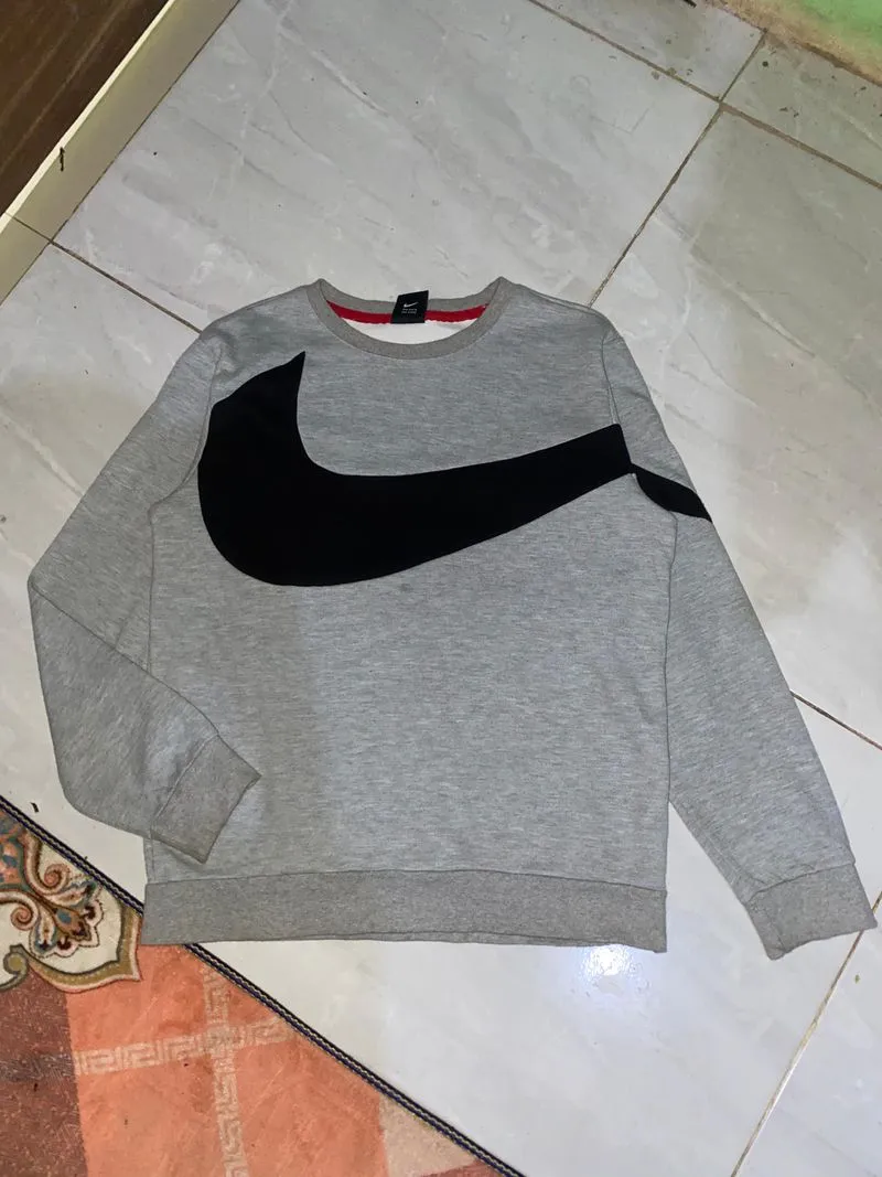 Nike Casual Sweater Pria black gray photo 1