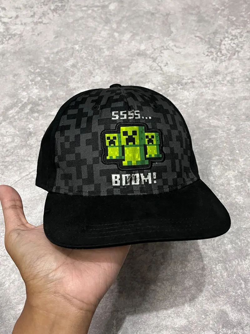 Topi Game Minecraft Snapback Cap Hat Official Merch photo 1