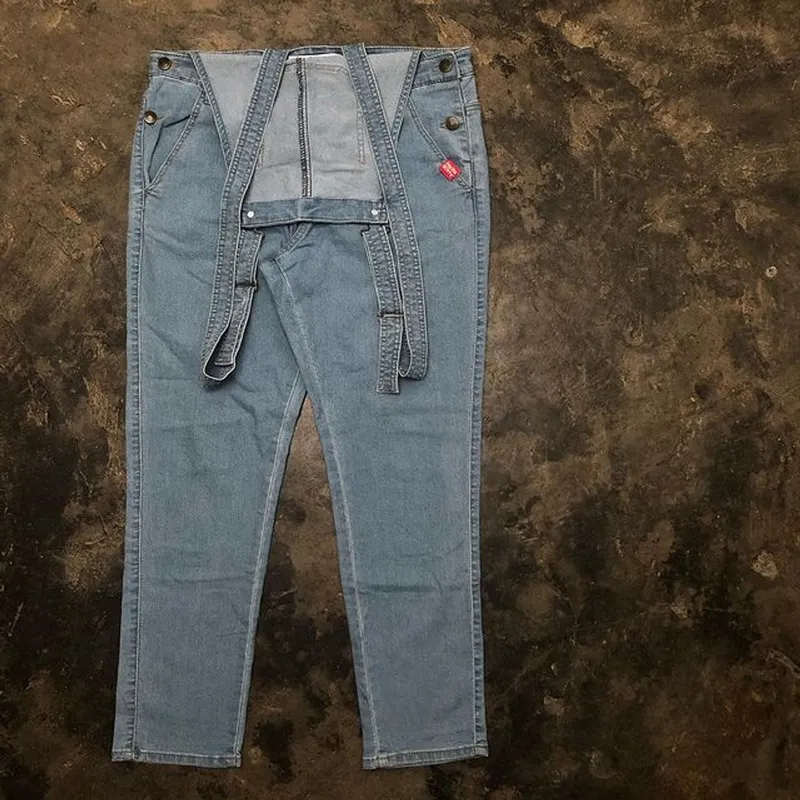Casual Dungaree Wanita blue photo 1