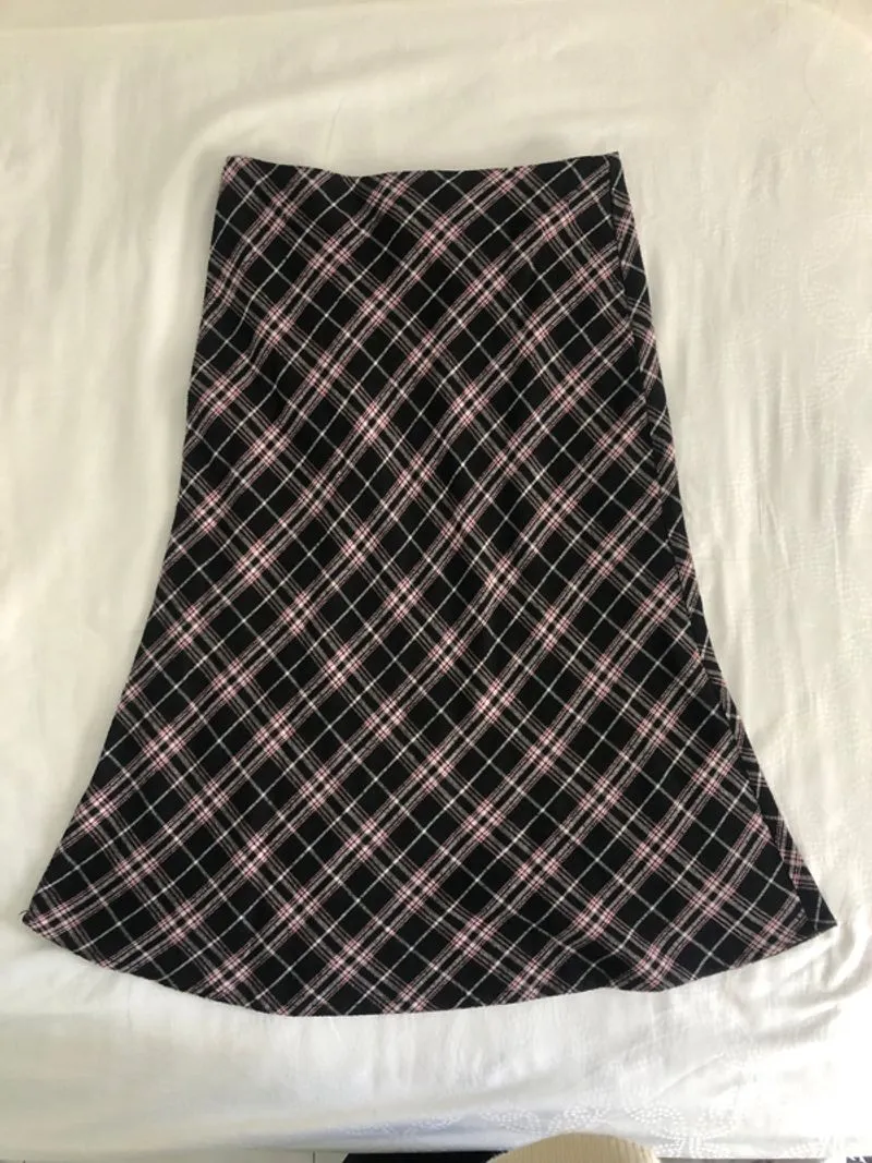 plaid mermaid skirt photo 1