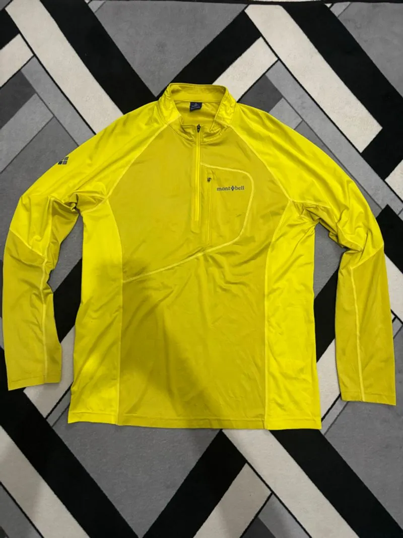 “Montbell” Wickron COOL Long Sleeve Zip Shirt.  photo 1