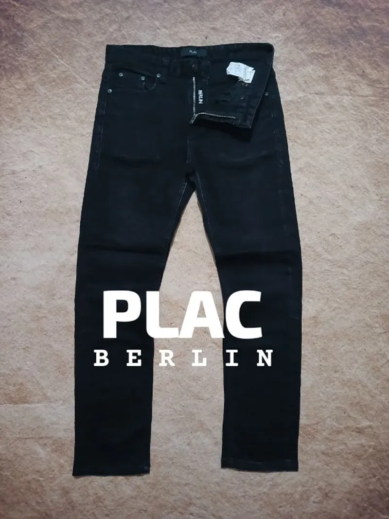 Plac berlin jeans hitam slimfit second original photo 1