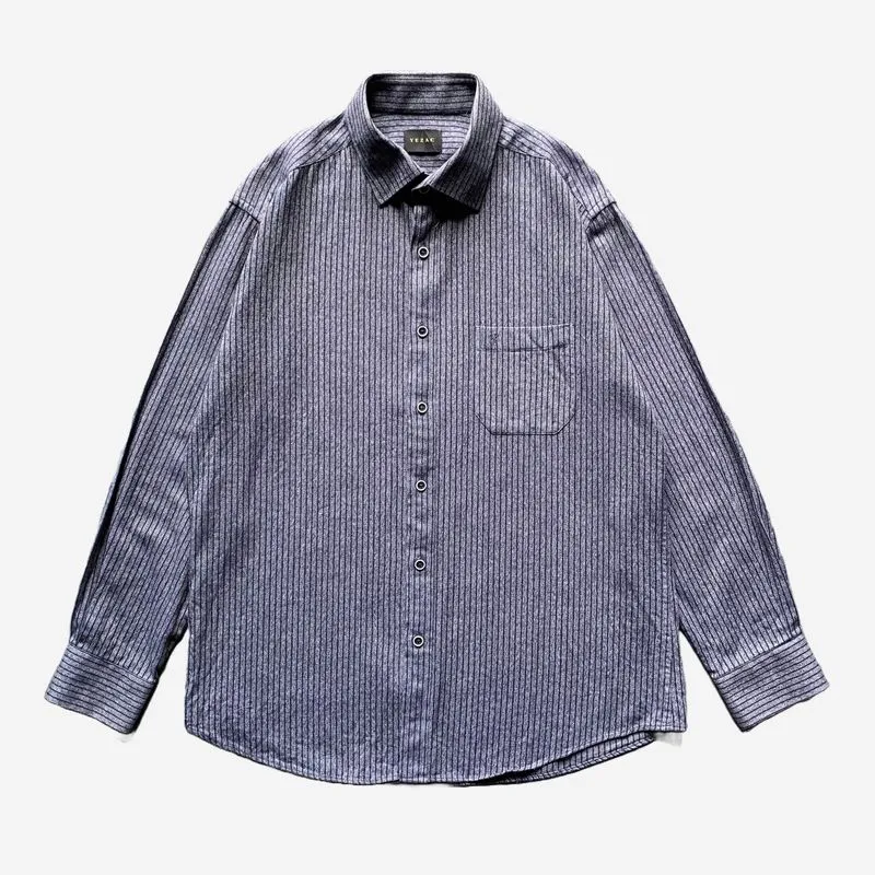Minimalist Casual Casual shirt Pria navy gray photo 1