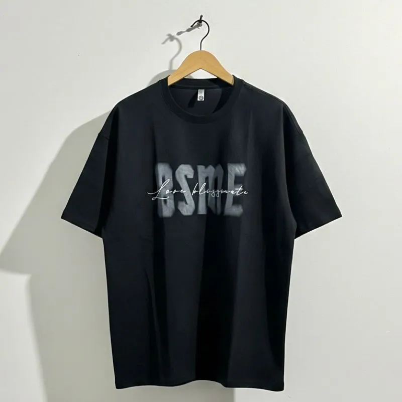 Korean Streetwear Boxy Oversized Printed Motifs Tee  photo 1