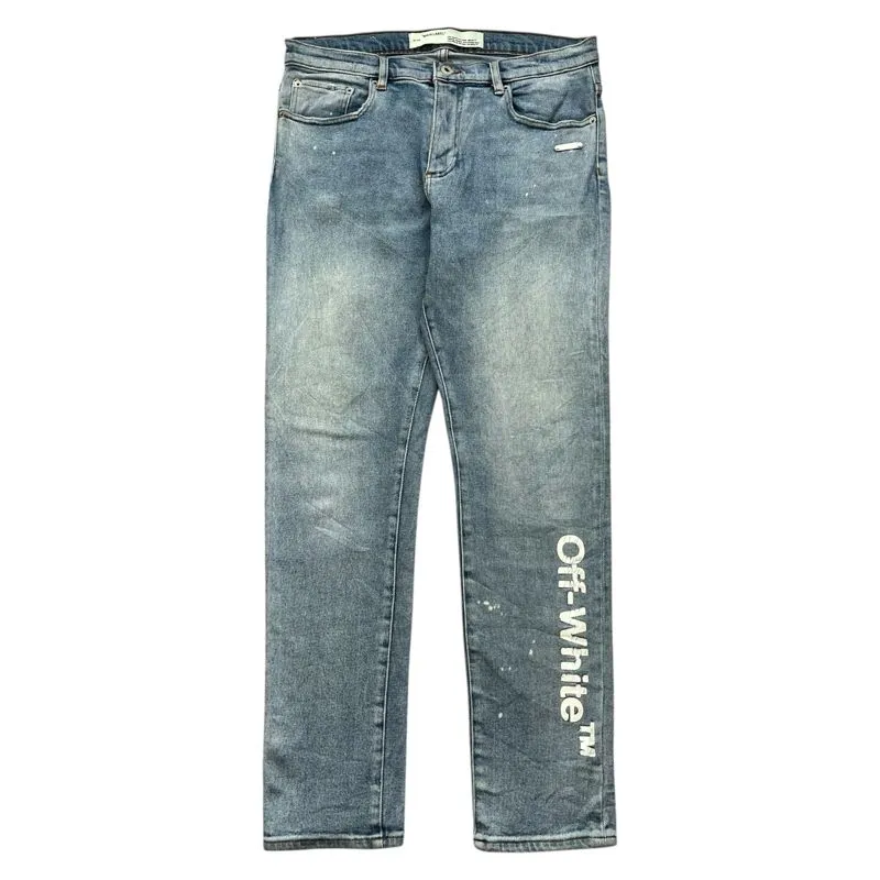Off White Main Label by Virgil Abloh Denim Pants photo 1