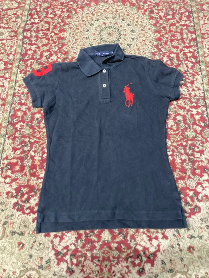 Navy Blue Slim-Fit Polo Shirt | Polo Ralph Lauren photo 1