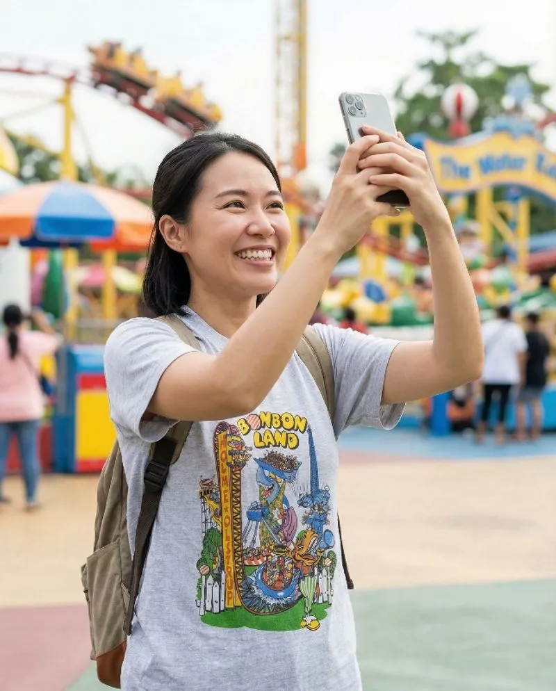 Bonbon Land Holme Olstrup Denmark Amusement Park Tourist Tee photo 1
