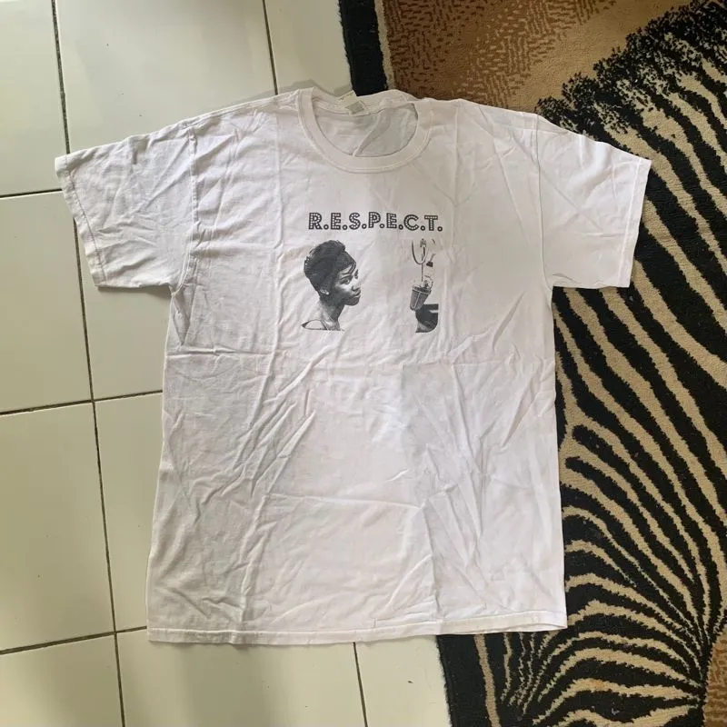 Kaos musik Aretha Franklin respect photo 1
