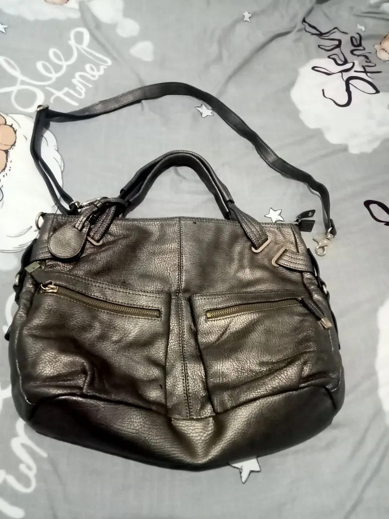 Vintage Casual Tote bag Wanita gray photo 1