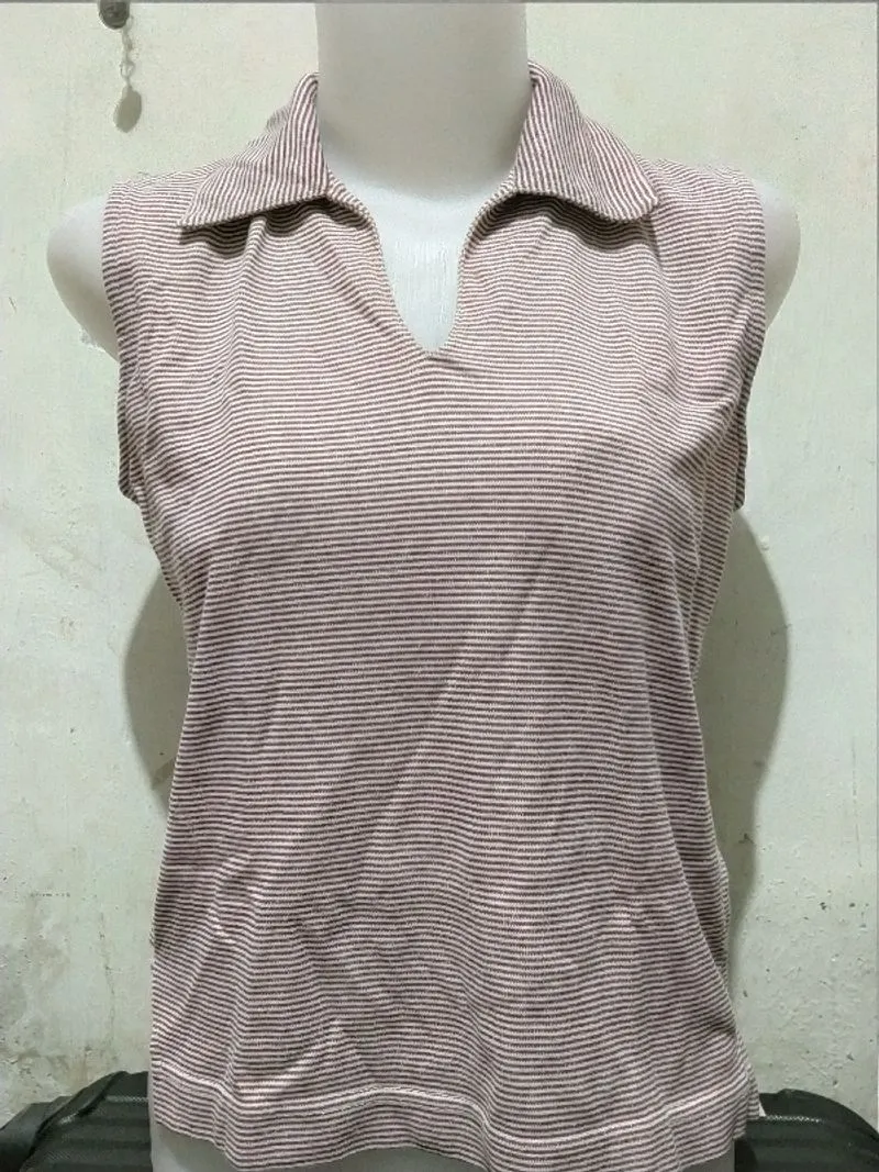 Kutung salur | Kutung berkerah | Kaos putih lengan panjang  photo 1