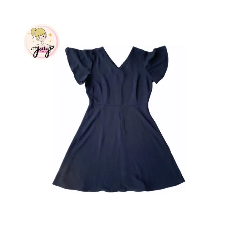 Mini dress uniqlo navy preloved by jollythrift photo 1