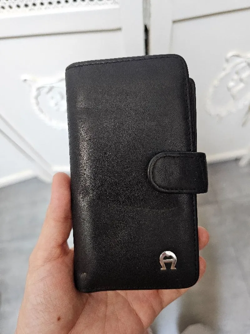 Dompet kartu aigner original wallet unisex real leather photo 1