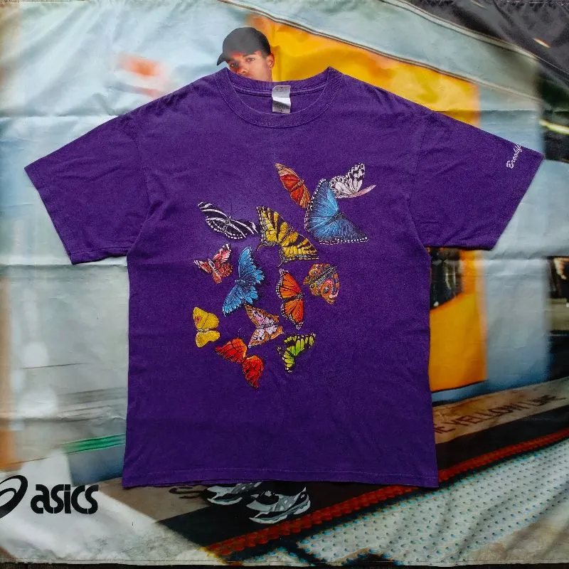 VINTAGE BUTTERFLY PRINT TEE photo 1