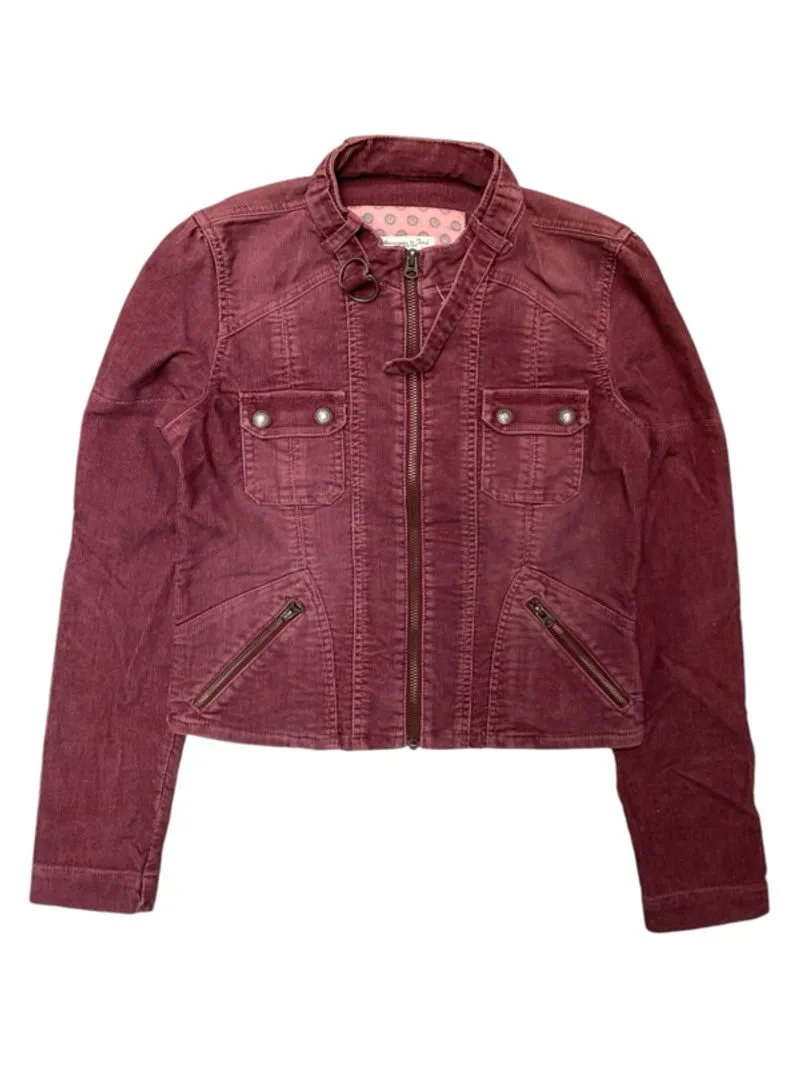Abercrombie and fitch bikers corduroy jacket vkei lgb style photo 1