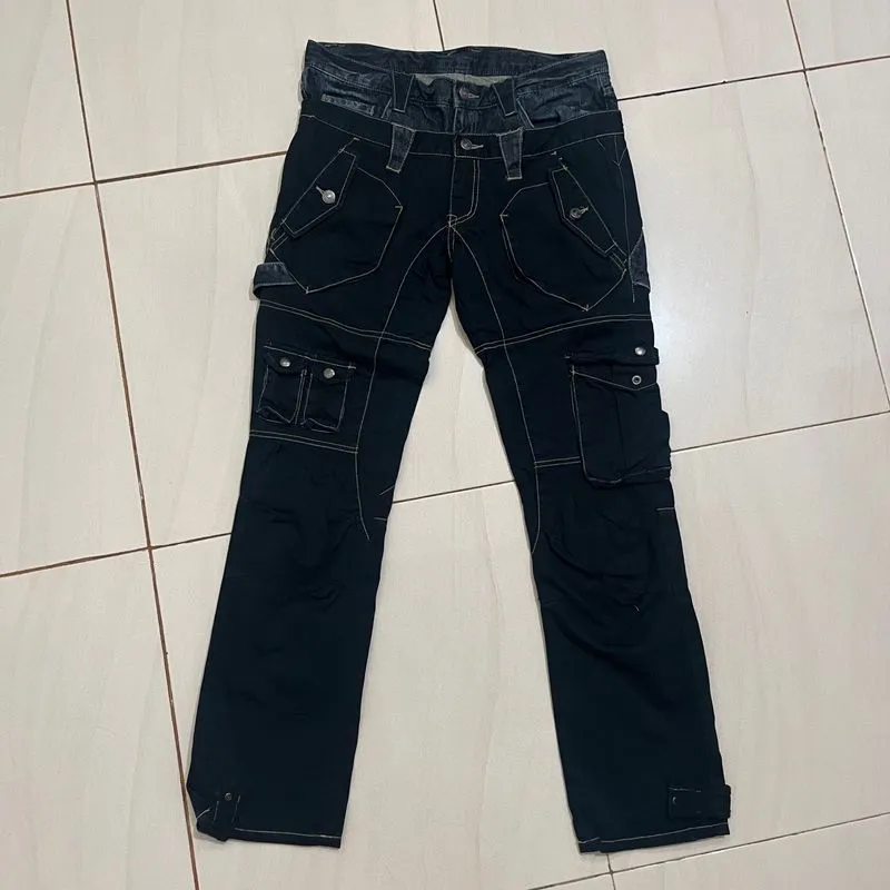 PPFM Streetwear Avant Garde Jeans Pria black photo 1
