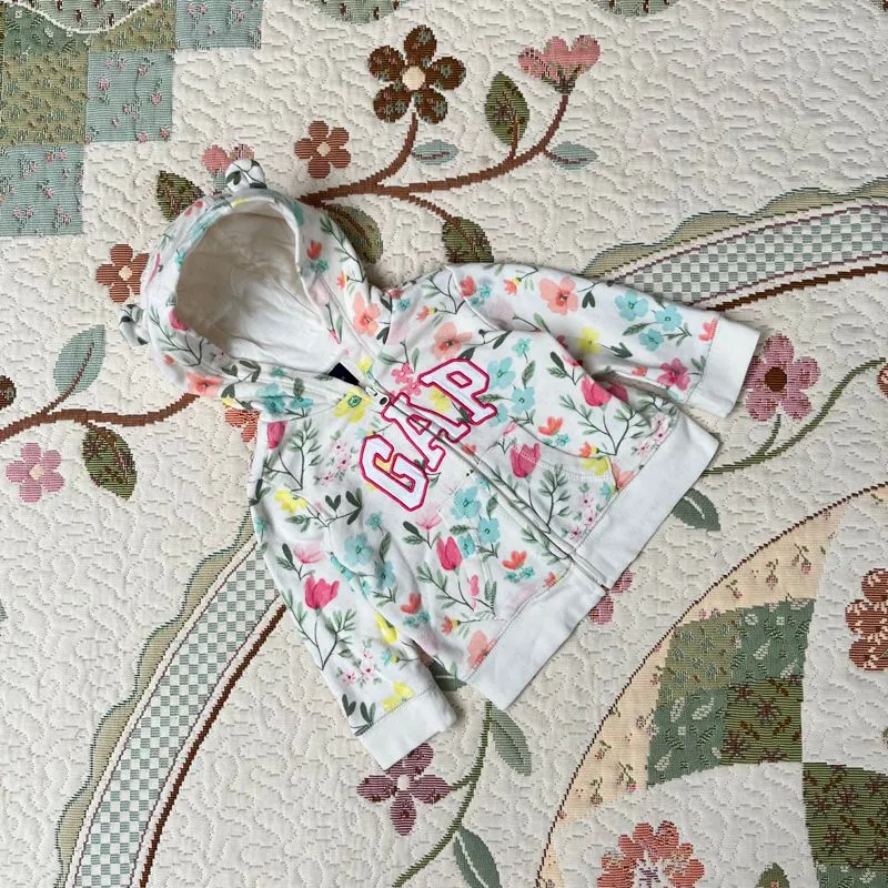 Hoodie baby gap anak cewek bunga bunga lucu cakep photo 1