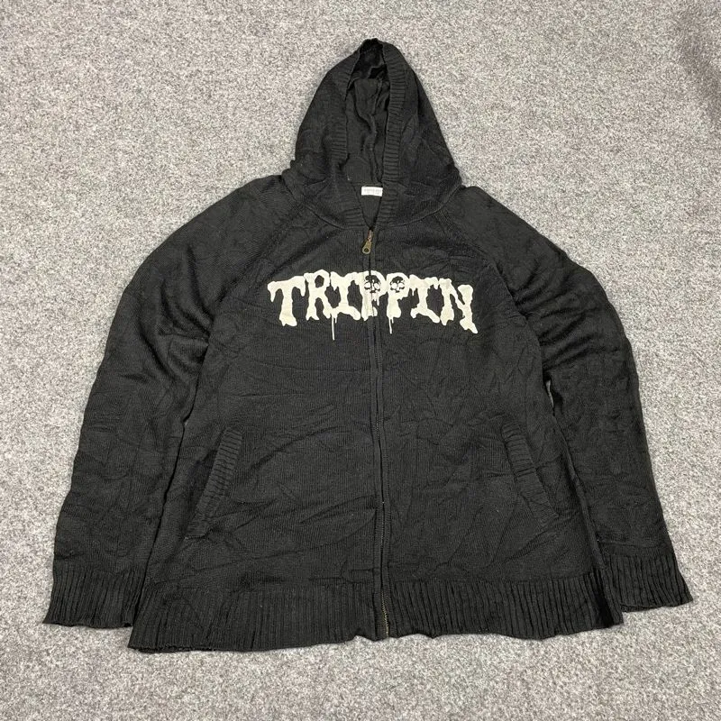 Y2K royal republic skull zip hoodie photo 1