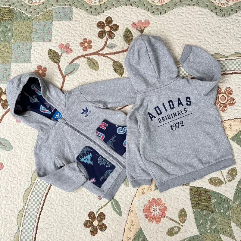 Hoodie anak 1 tahun adidas abu keren photo 1