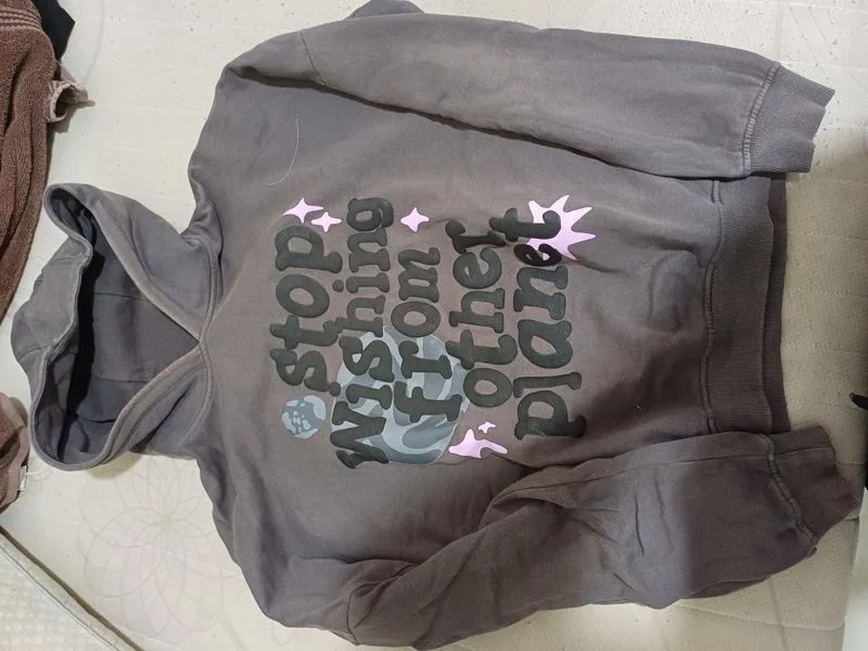 Streetwear Hoody Pria purple black gray photo 1