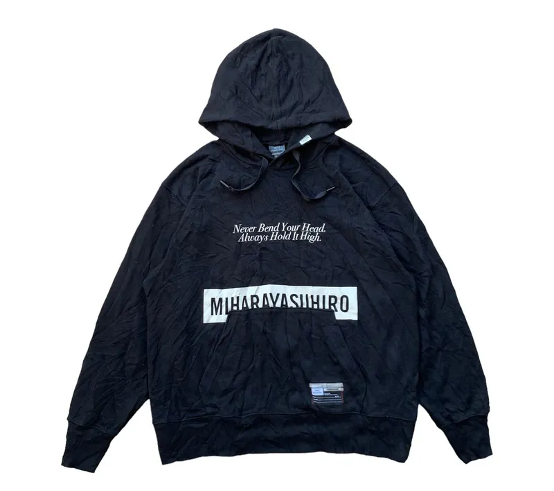 Maison MIHARA YASUHIRO Streetwear Casual Hoody Pria black photo 1